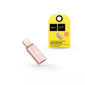   HOCO Lightning - micro USB adapter - HOCO Lightning to Micro USB - rose gold