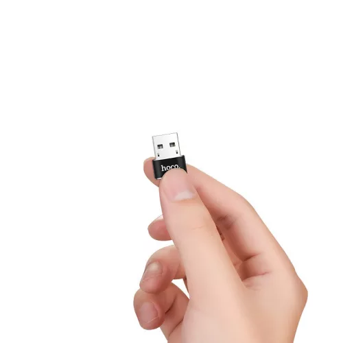 USB Type-C - USB adapter - HOCO UA6 - fekete