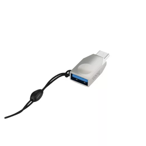USB - USB Type-C OTG adapter - HOCO UA9 - USB 3.0 - ezüst