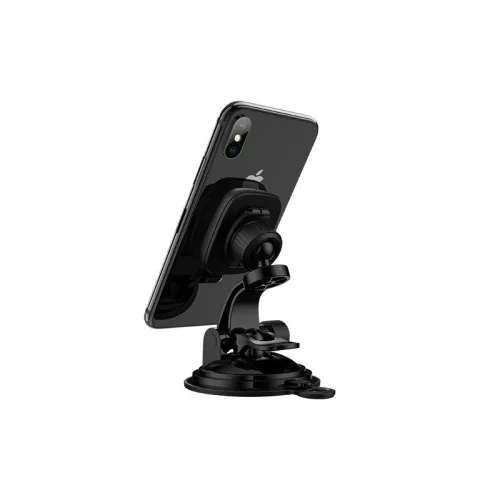 Univerzális műszerfalra/szélvédőre helyezhető mágneses PDA/GSM autós tartó - HOCO CA28 Magnetic Car Holder - fekete