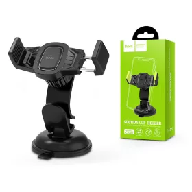   Univerzális műszerfalra/szélvédőre helyezhető PDA/GSM autós tartó - HOCO CA40 Car Holder - fekete