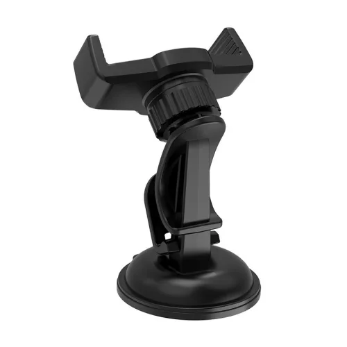Univerzális műszerfalra/szélvédőre helyezhető PDA/GSM autós tartó - HOCO CA40 Car Holder - fekete