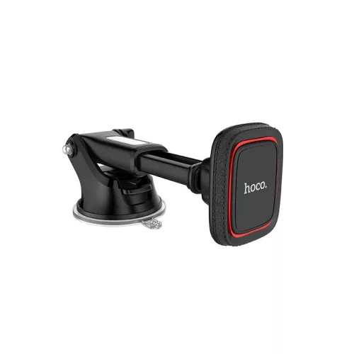 Univerzális műszerfalra/szélvédőre helyezhető mágneses PDA/GSM autós tartó - HOCO CA42 Cool Journey Super Magnetic Car Holder - fekete