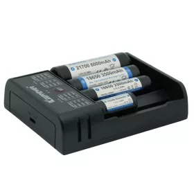   KeepPower K4 akku töltő Li-ion 14500/16340/CR123/18650/26650 cellákhoz