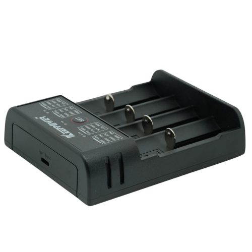 KeepPower K4 akku töltő Li-ion 14500/16340/CR123/18650/26650 cellákhoz