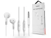 YESIDO univerzális sztereó felvevős fülhallgató - 3,5 mm jack - YESIDO YH30 Hifi Earphone - fehér