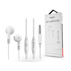   YESIDO univerzális sztereó felvevős fülhallgató - 3,5 mm jack - YESIDO YH30 Hifi Earphone - fehér