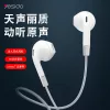 YESIDO univerzális sztereó felvevős fülhallgató - 3,5 mm jack - YESIDO YH30 Hifi Earphone - fehér