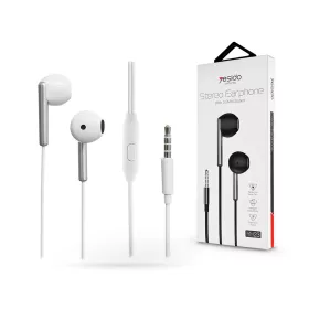   YESIDO univerzális sztereó felvevős fülhallgató - 3,5 mm jack - YESIDO YH23 Stereo Earphone - fehér