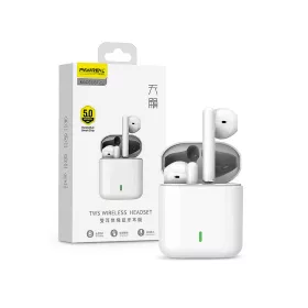   Pavareal TWS Bluetooth sztereó headset v5.0 + töltőtok - Pavareal BT-22 True    Wireless Earphones with Charging Case - fehér