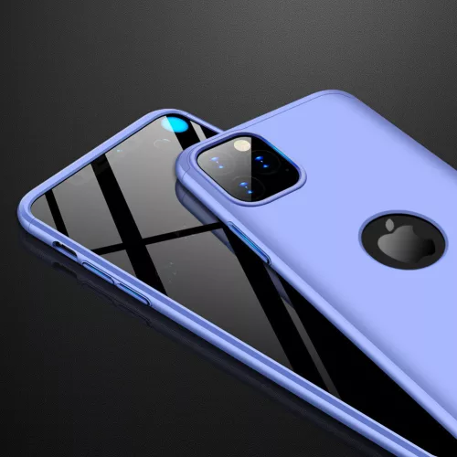 Apple iPhone 11 Pro Max hátlap - GKK 360 Full Protection 3in1 - Logo - lila