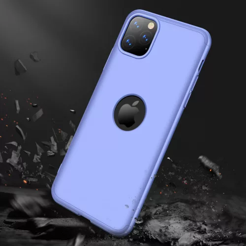 Apple iPhone 11 Pro Max hátlap - GKK 360 Full Protection 3in1 - Logo - lila