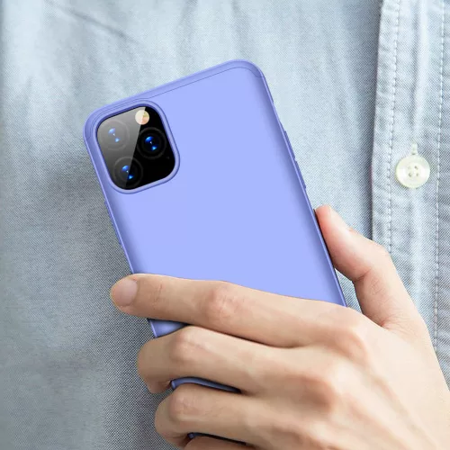 Apple iPhone 11 Pro Max hátlap - GKK 360 Full Protection 3in1 - lila
