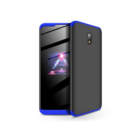 Xiaomi Redmi 8A hátlap - GKK 360 Full Protection 3in1 - fekete/kék