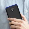 Xiaomi Redmi 8A hátlap - GKK 360 Full Protection 3in1 - fekete/kék