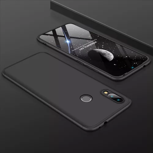 Xiaomi Redmi 7 hátlap - GKK 360 Full Protection 3in1 - fekete