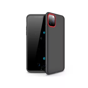   Apple iPhone 11 Pro Max hátlap - GKK 360 Full Protection 3in1 - fekete/piros
