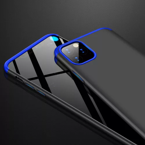 Apple iPhone 11 Pro Max hátlap - GKK 360 Full Protection 3in1 - fekete/kék