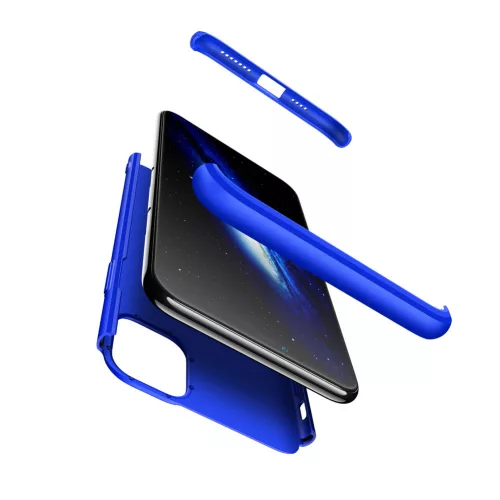 Apple iPhone 11 Pro Max hátlap - GKK 360 Full Protection 3in1 - Logo - kék