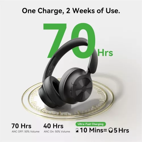 ONEODIO DJ Fejhallgató - Focus A1 Hybrid Black (Vezeték nélküli, Bluetooth, Hi-Res Audio, Active Noise Cancelling)