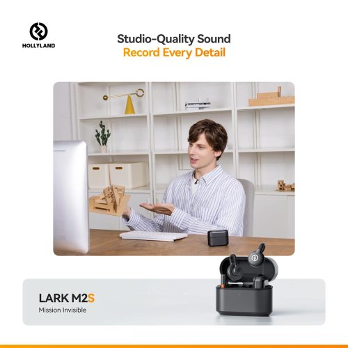 HOLLYLAND LARK M2S MINI COMBO Vezeték Nélküli Mikrofon Szürke
