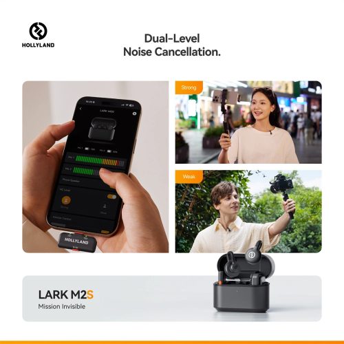 HOLLYLAND LARK M2S MINI COMBO Vezeték Nélküli Mikrofon Szürke
