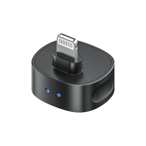 BOYA MAGIC - 3 vevő + 2 adó + 1 töltőtok + 1 többfunkciós tárolótáska, Type-C, Lightning, 3,5 mm-es kamera-vevő, fekete