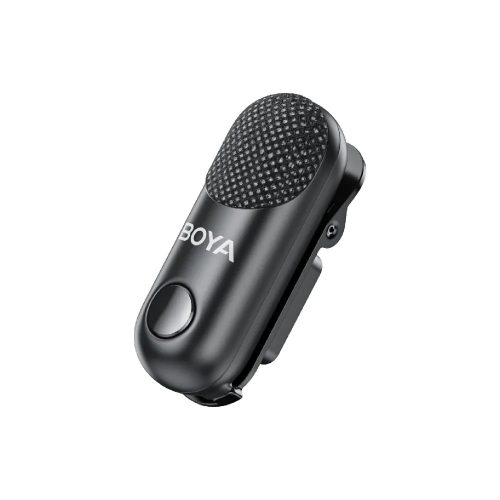 BOYA Magic - 2 vevő + 2 adó + 1 töltőtok + 1 többfunkciós tárolótáska, Type-C, 3,5 mm-es kamera-vevő, fekete