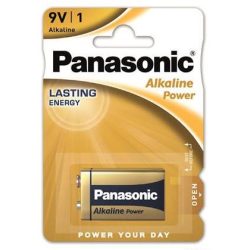 Panasonic Alkaline Power 9V blokk alkáli/tartós elemcsomag