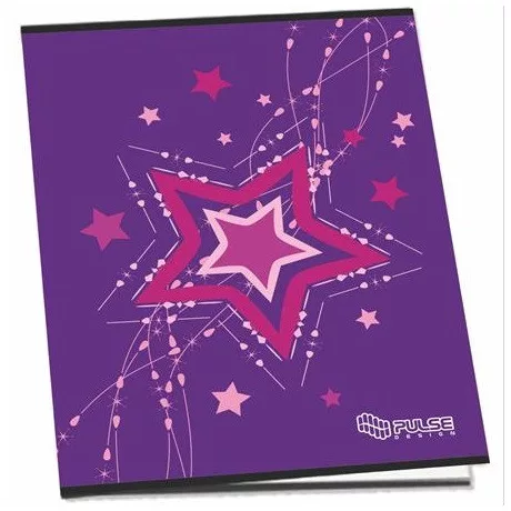 Pulse 220239 füzet, tűzött, A5 kockás, 52 lap