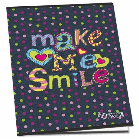 Pulse 220239 füzet, tűzött, A5 kockás, 52 lap