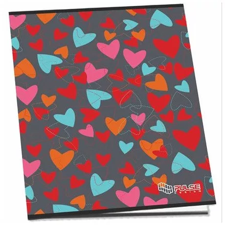 Pulse 220239 füzet, tűzött, A5 kockás, 52 lap