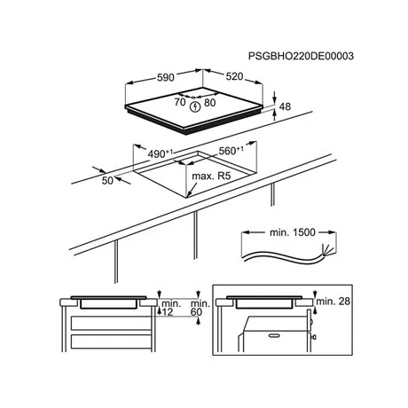 Electrolux LIB60420CK főzőlap  beépíthető indukciós