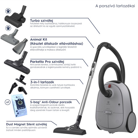 Electrolux EB61A5UG porszívó porzsákos