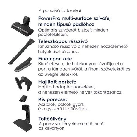 Electrolux ES52CB18DB porszívó álló