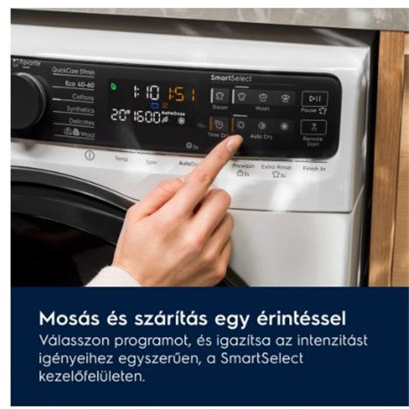 Electrolux EW7W5697QE mosó-szárítógép gőz funkcióval