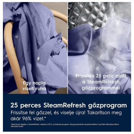 Electrolux EW7W4492E mosó-szárítógép gőz funkcióval