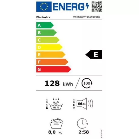Electrolux EW6D285Y szárítógép hőszivattyús 8kg