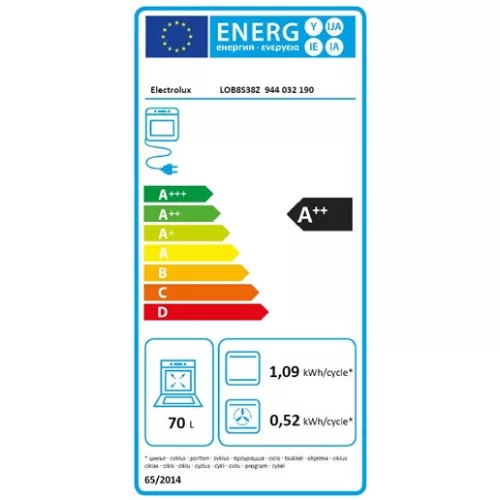 Electrolux LOB8S38Z sütő beépíthető gőz funkcióval
