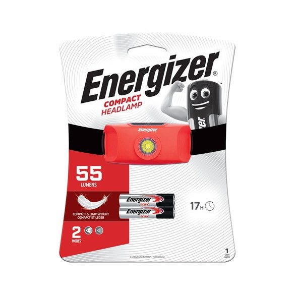 Energizer COMPACT 1LED + 2XAAA fejlámpa