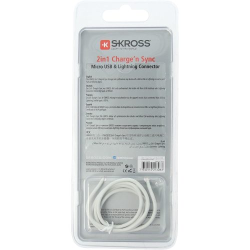 SKROSS USB kábel, töltő, szinkron (microUSB)