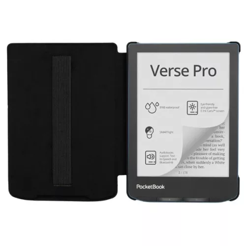 POCKETBOOK e-book tok -  VersePro gyári Tok Fekete