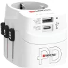 SKROSS PRO Light USB AC30PD, világutazó hálózati csatlakozó átalakító, földelt PD(gyorstöltés)