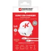 SKROSS USB gyorstöltő (USB-C,USB-A) 65W, PD, + 1,6m USB-C kábel, GaN