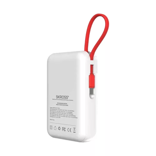 SKROSS RELOAD20 Travel / utazásra kész 20.000 mAh POWERBANK+ USB-C kábel, feltöltve