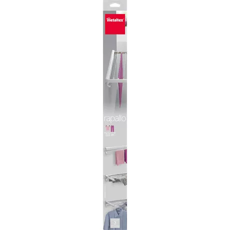 Metaltex MX406335 ruhaszárító erkélyre akasztható 3,5 m