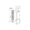 Whirlpool WHC20D013D1 hűtő alulfagyasztós beépíthető