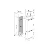 Whirlpool WHC18D021C2 SF hűtő alulfagyasztós beépíthető