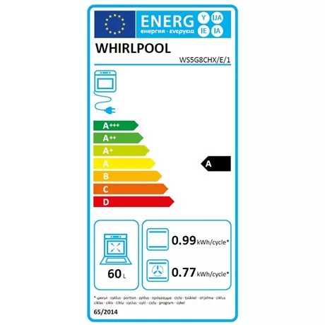 Whirlpool WS5G8CHX/E/1 tűzhely kombinált
