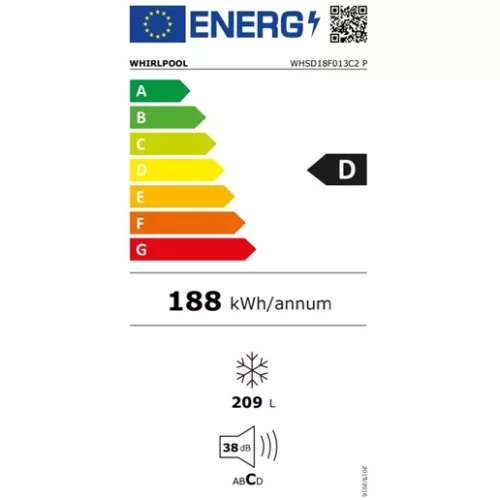 Whirlpool WHSD18F013C2 P fagyasztószekrény beépíthető 7 rekesz